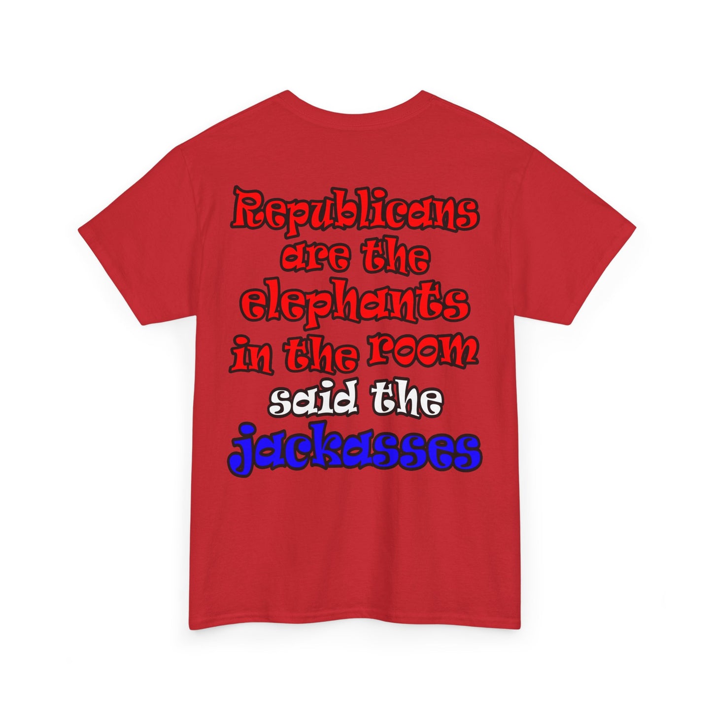 donkeys and elephants - Unisex Heavy Cotton Tee
