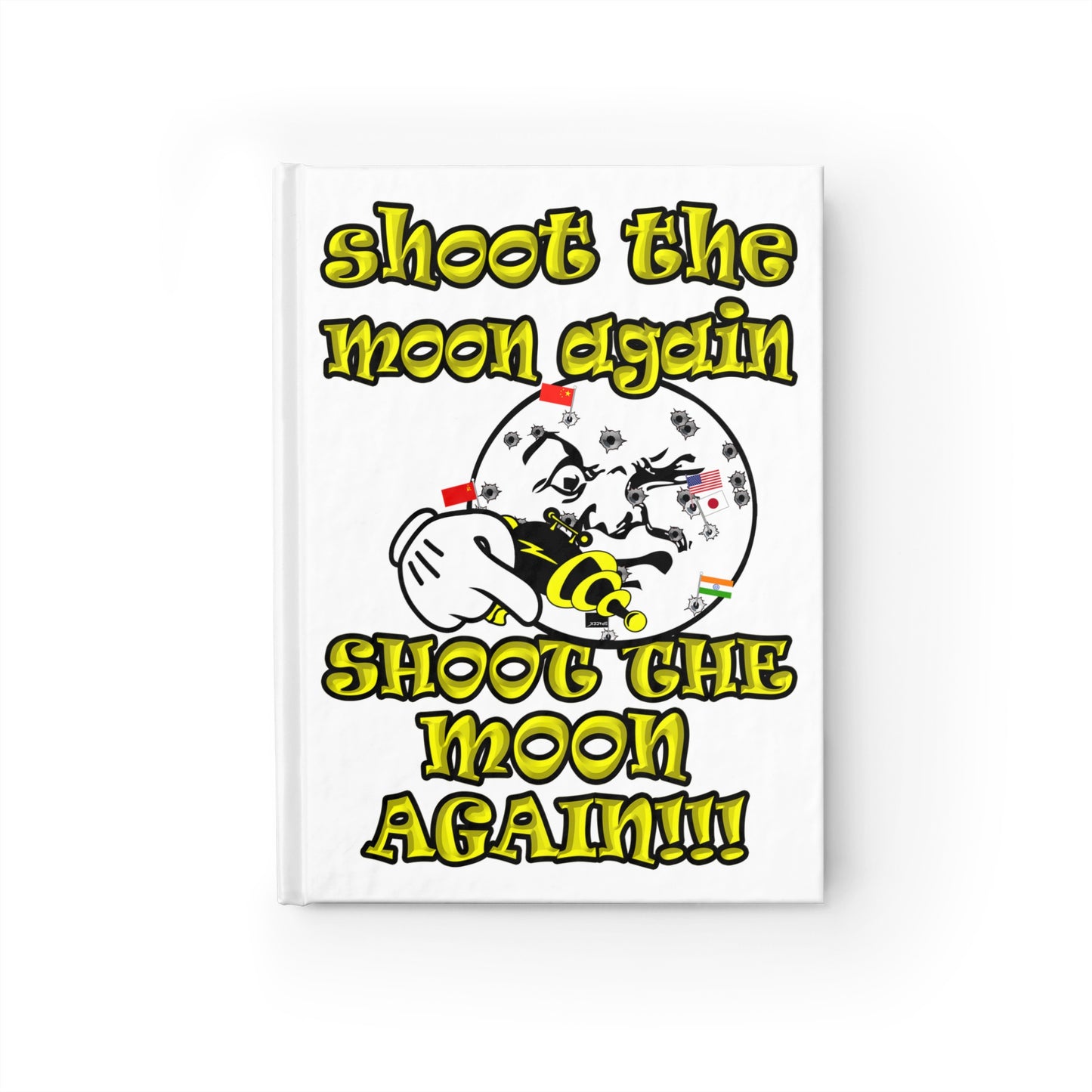 shoot the moon again - journal-lined (white)