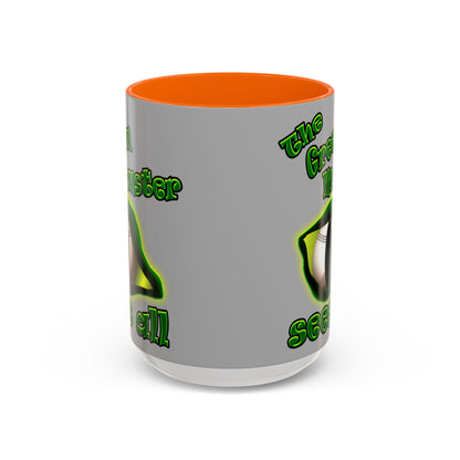 green monster - Accent Mug (light grey)