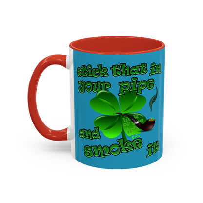 celtics logo - Accent Mug (turquoise)