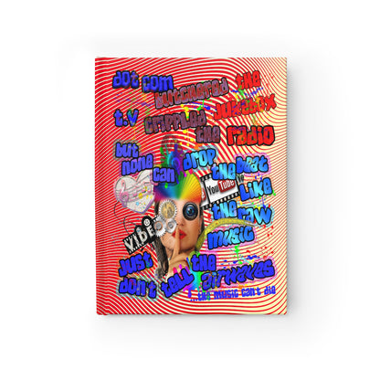 drop the beat - journal-lined (yellow-orange wave)