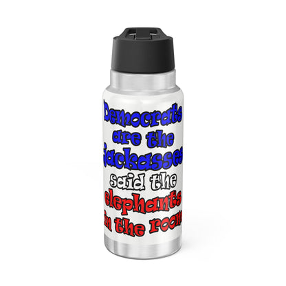 donkeys and elephants - Gator Tumbler, 32oz (white)