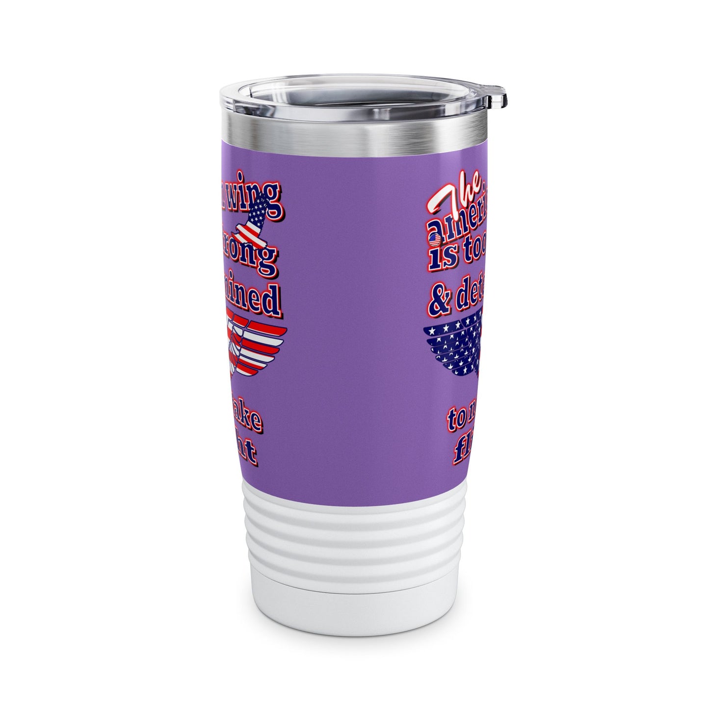 american wing - Ringneck Tumbler, 20oz (light purple)