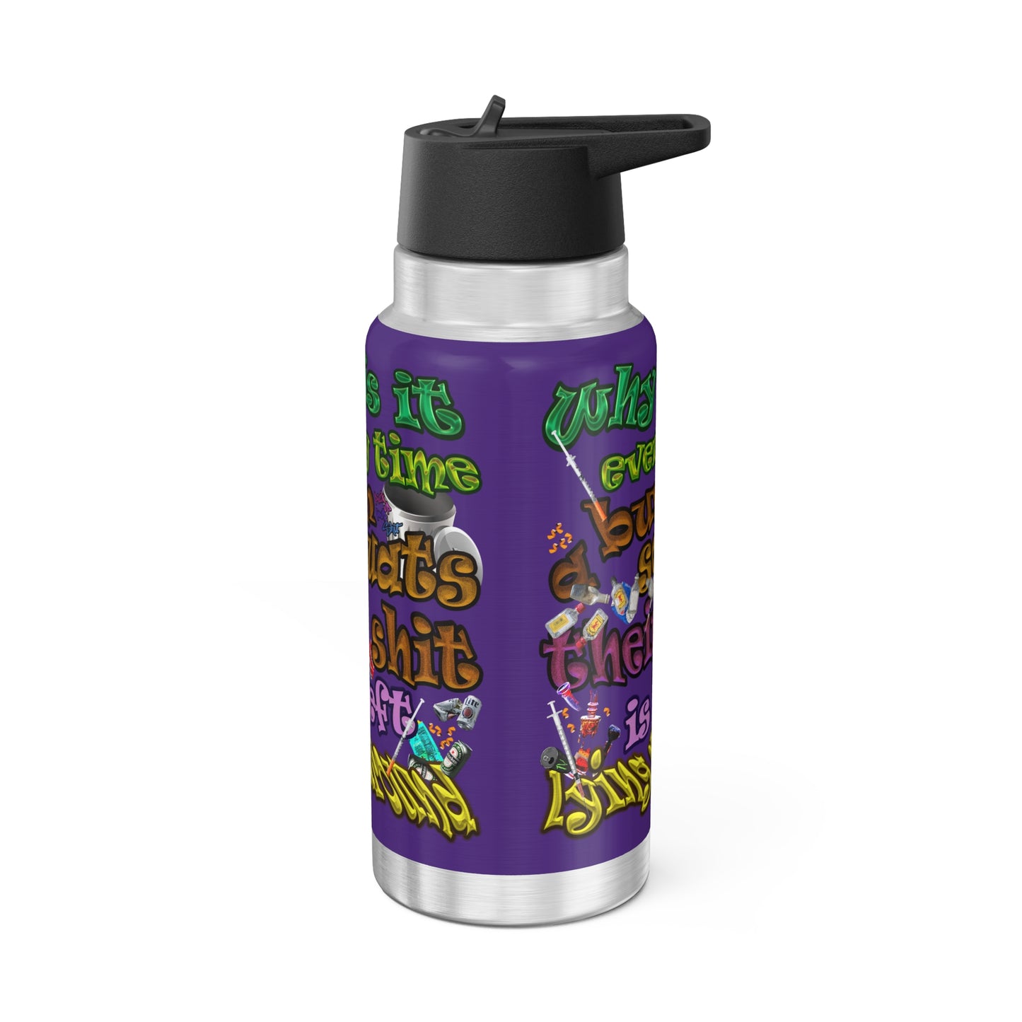 the bum's shit - Gator Tumbler, 32oz (purple)