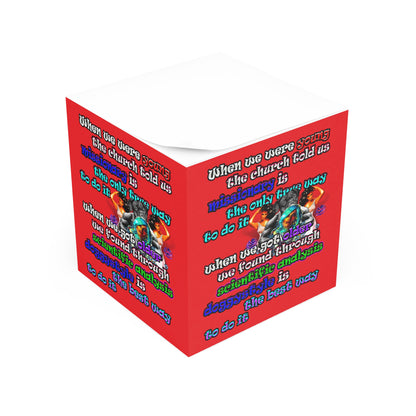 doggystyle - note cube (red)