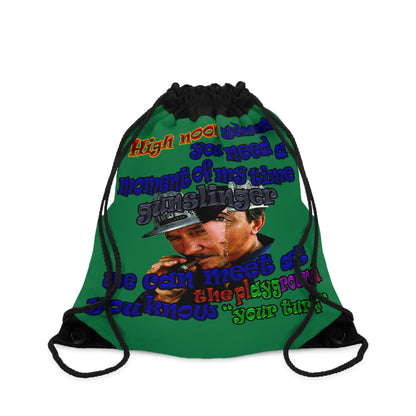 high noon - Drawstring Bag (dark green)
