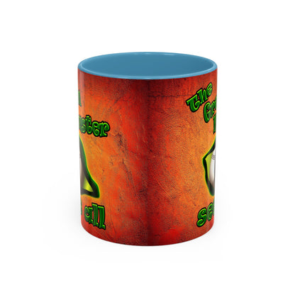 green monster - Accent Mug (burnt orange)
