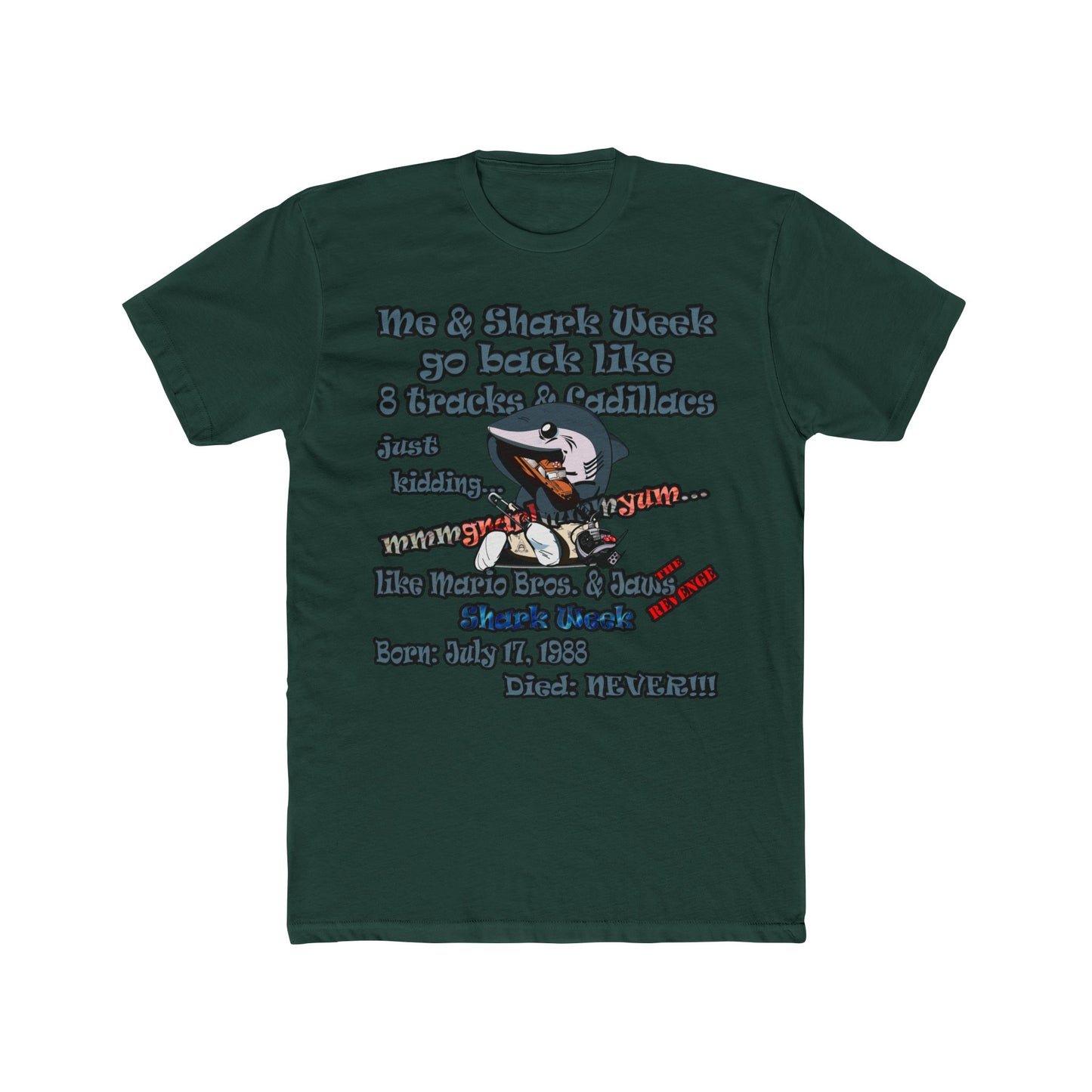 shark week - Men's Cotton Crew Tee