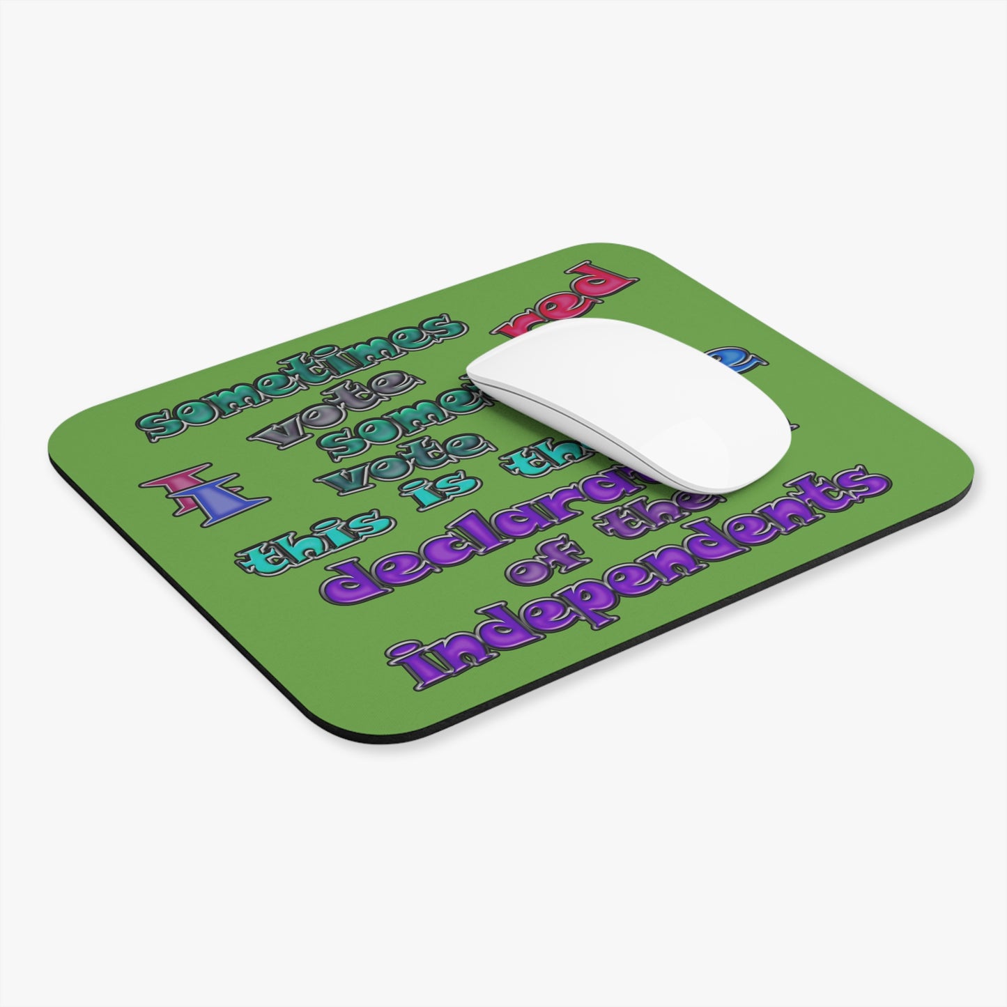 declaration of the independents - Mouse Pad (Rectangle) (green)
