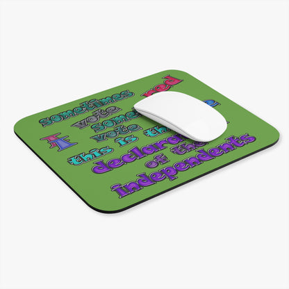 declaration of the independents - Mouse Pad (Rectangle) (green)