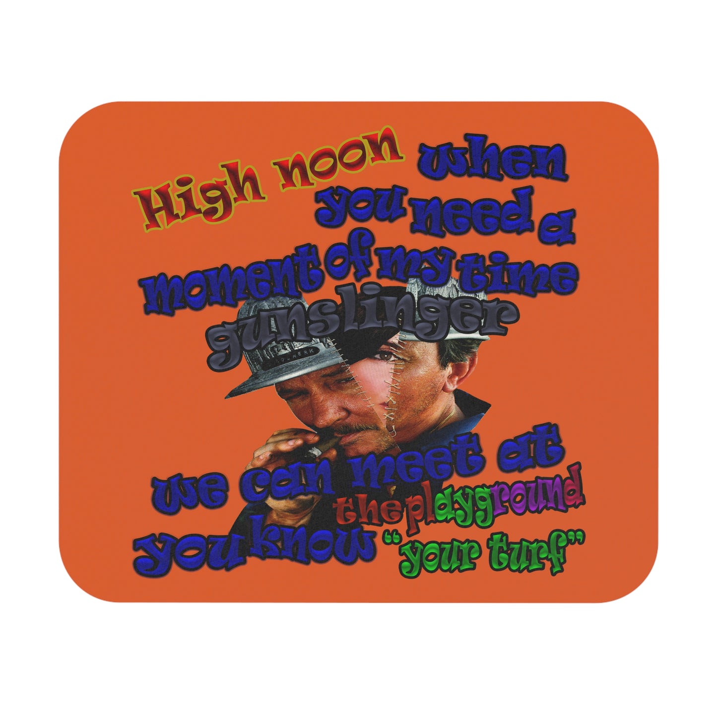 high noon - Mouse Pad (Rectangle) (orange)