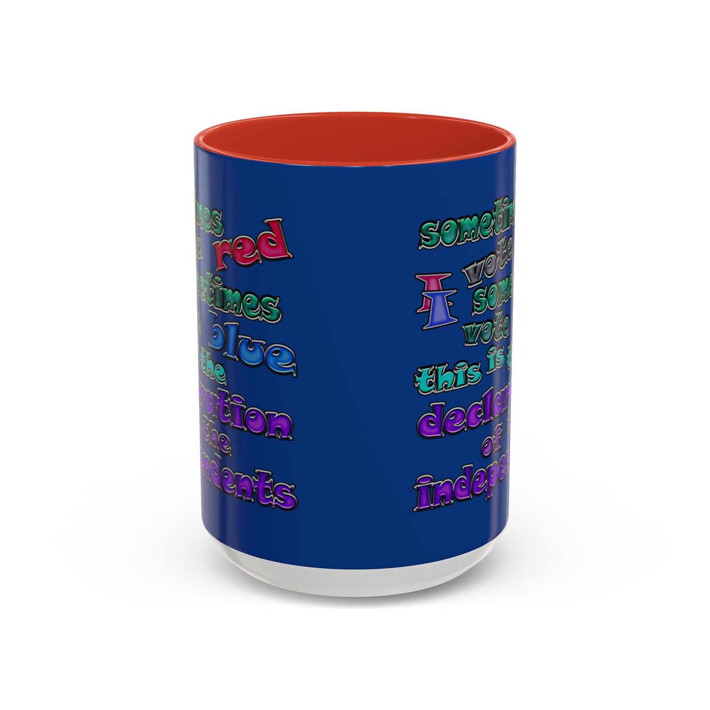 declaration of the independents - Accent Mug (dark blue)