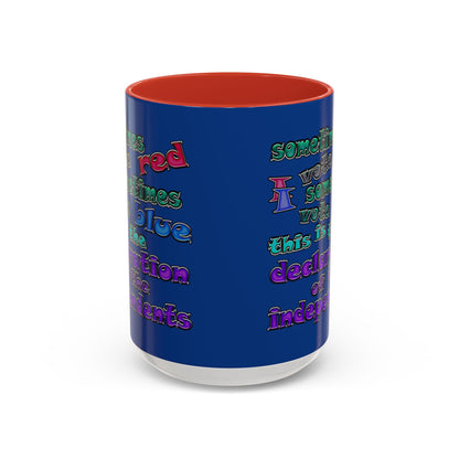 declaration of the independents - Accent Mug (dark blue)