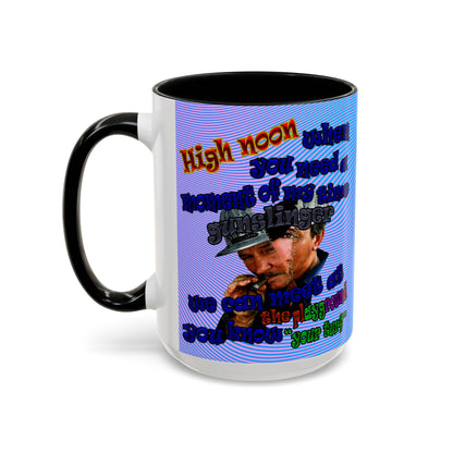 high noon - Accent Mug (light blue-purple wave)