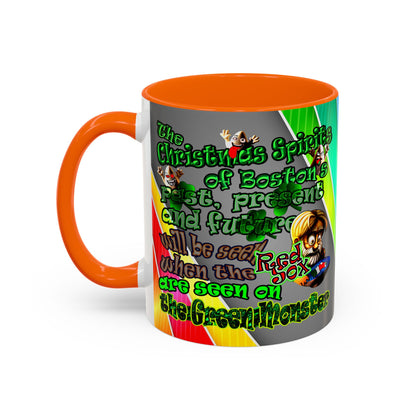 christmas spirits of boston - Accent Mug (rainbow split)