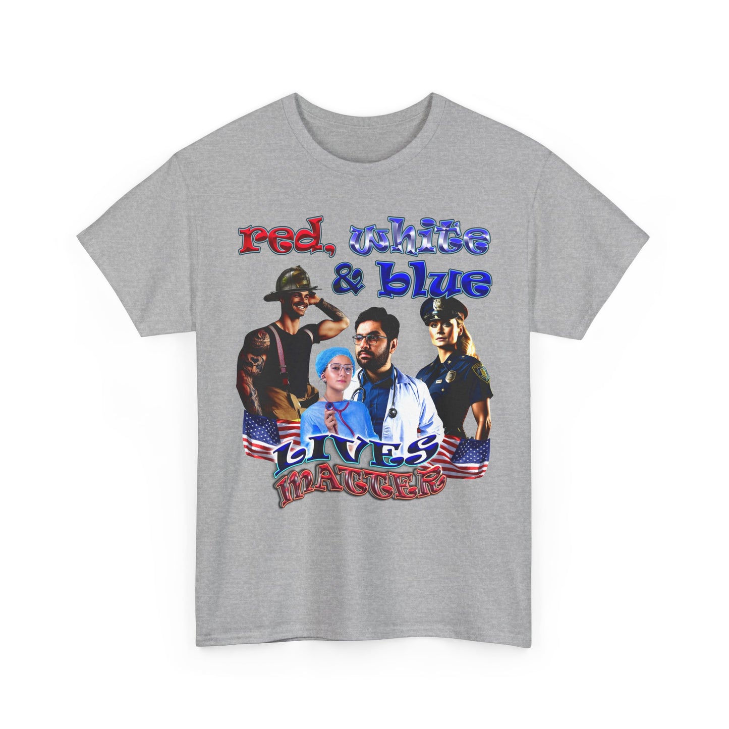 rw&b lives matter - Unisex Heavy Cotton Tee