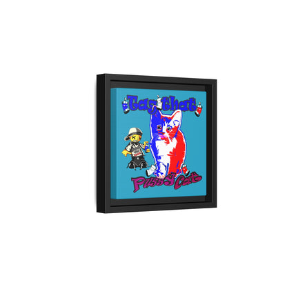 tag that - framed canvas art (turquoise)