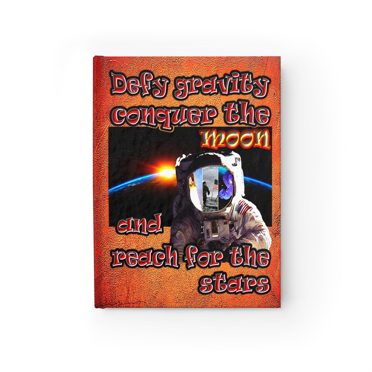 defy conquer reach - journal-lined (burnt orange)
