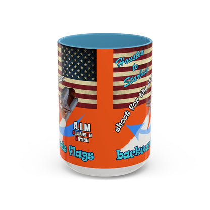 shoot for the stars - Accent Mug (orange)
