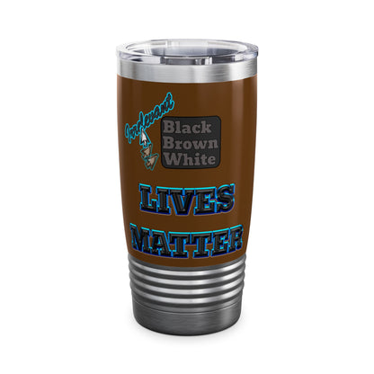 irrelevant - Ringneck Tumbler, 20oz (brown)