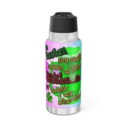 celtics logo - Gator Tumbler, 32oz  (light blue-pink wave)