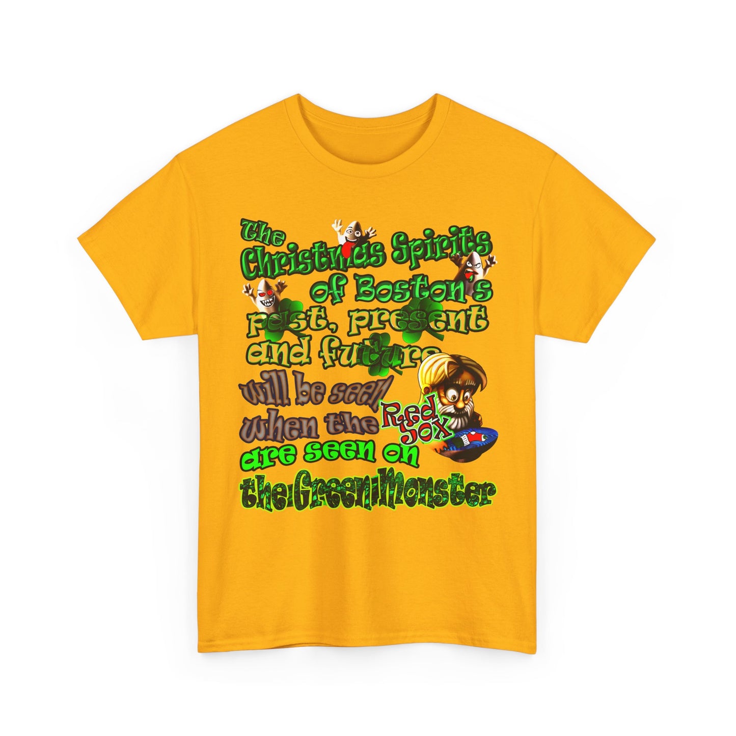 christmas spirits of boston - Unisex Heavy Cotton Tee