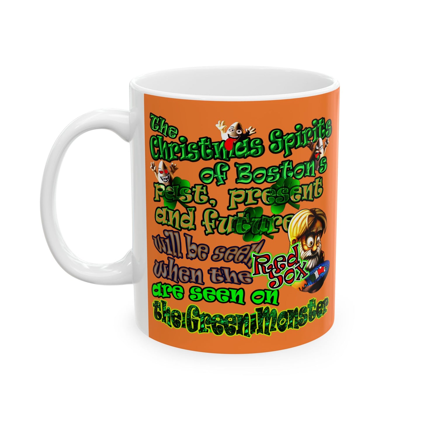 christmas spirits of boston - White Mug (crusta)
