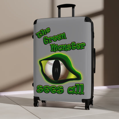 green monster - Suitcase (grey)