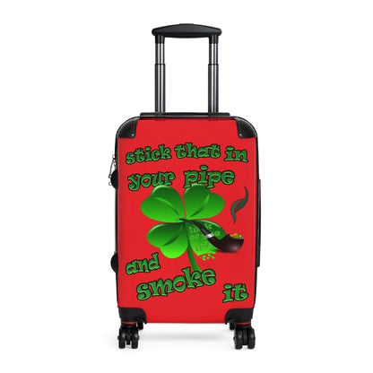 stick that in your pipe and smoke it - Suitcase (red)