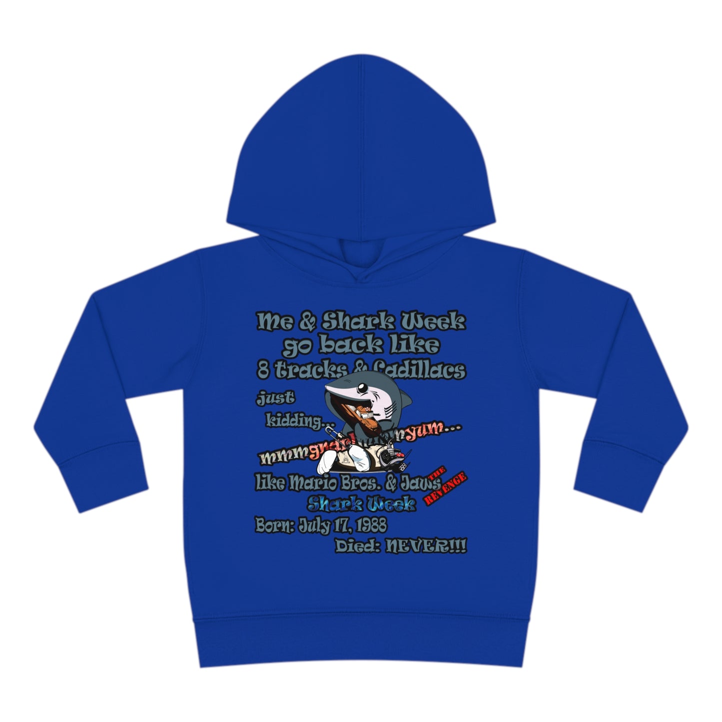 shark week - Toddler Pullover Fleece Hoodie