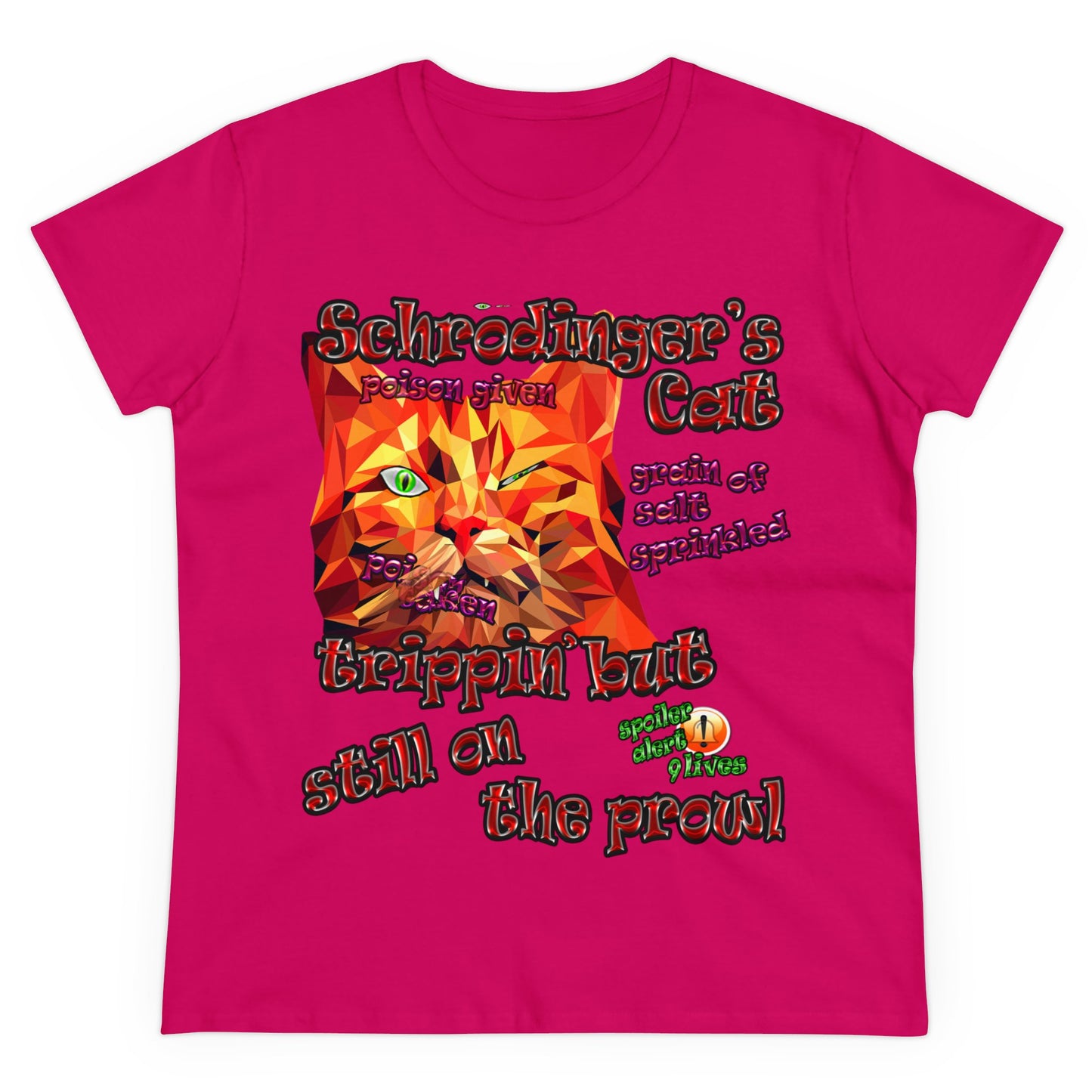 schrodinger's cat - Women's Midweight Cotton Tee
