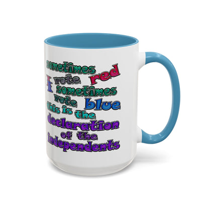 declaration of the independents - Accent Mug (white)