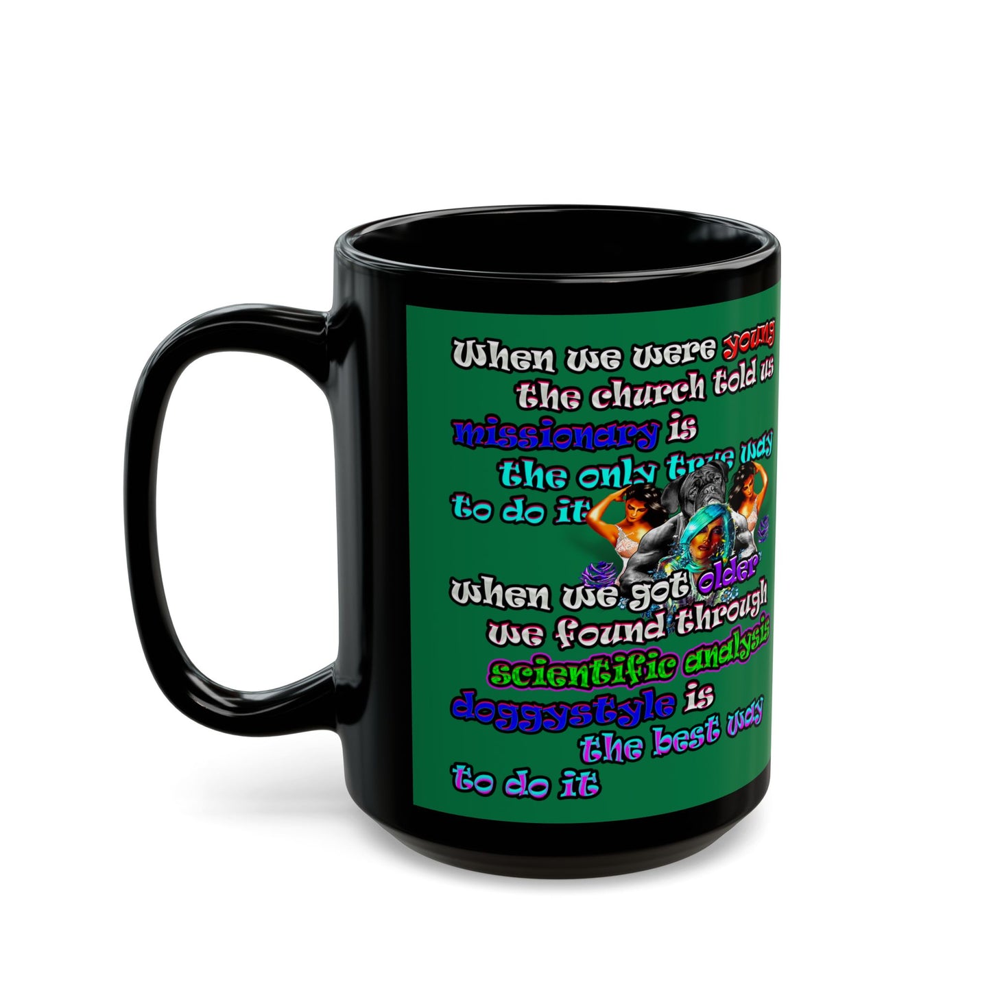 doggystyle - Black Mug (dark green)
