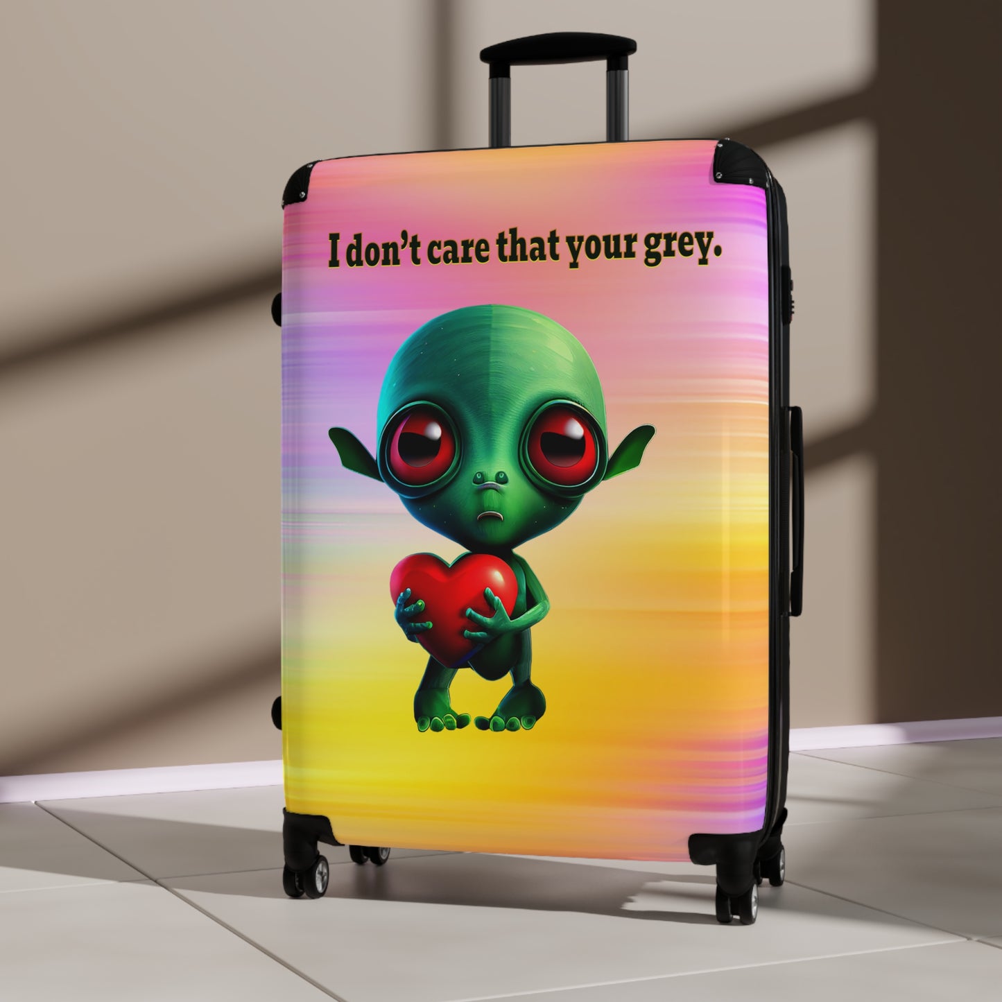 I don't care that your grey - Suitcase (color blur)
