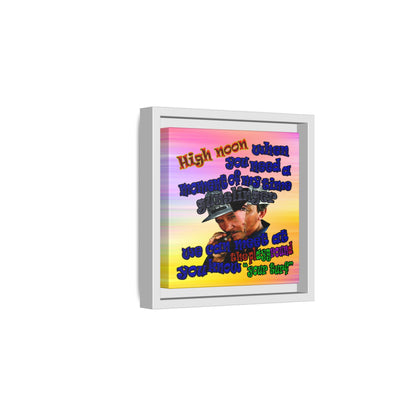 high noon - framed canvas art (color blur)