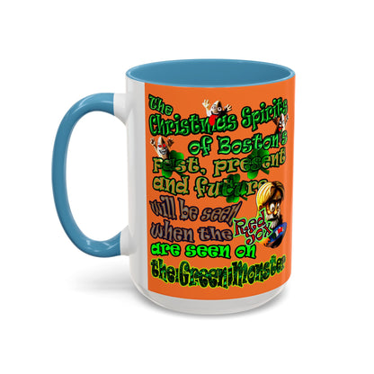 christmas spirits of boston - Accent Mug (crusta)