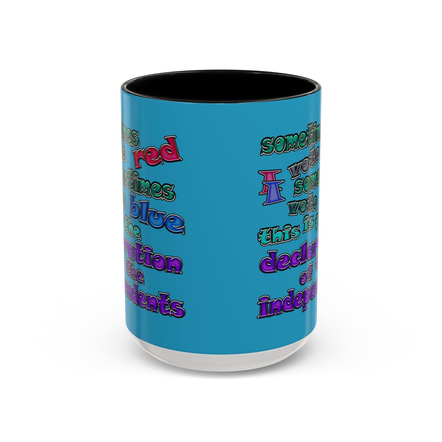 declaration of the independents - Accent Mug (turquoise)