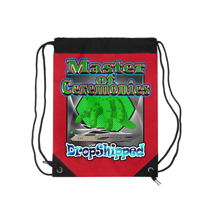 logo - Drawstring Bag (dark red)