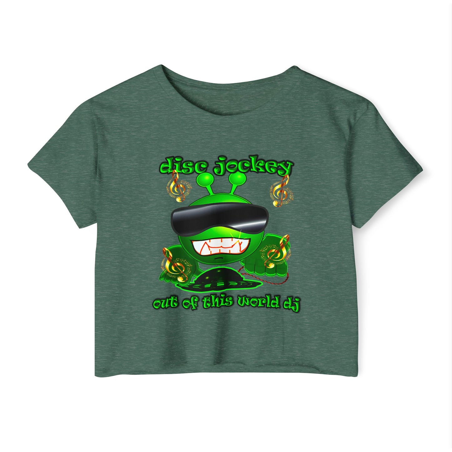 disc jockey - Women's Festival Crop Top