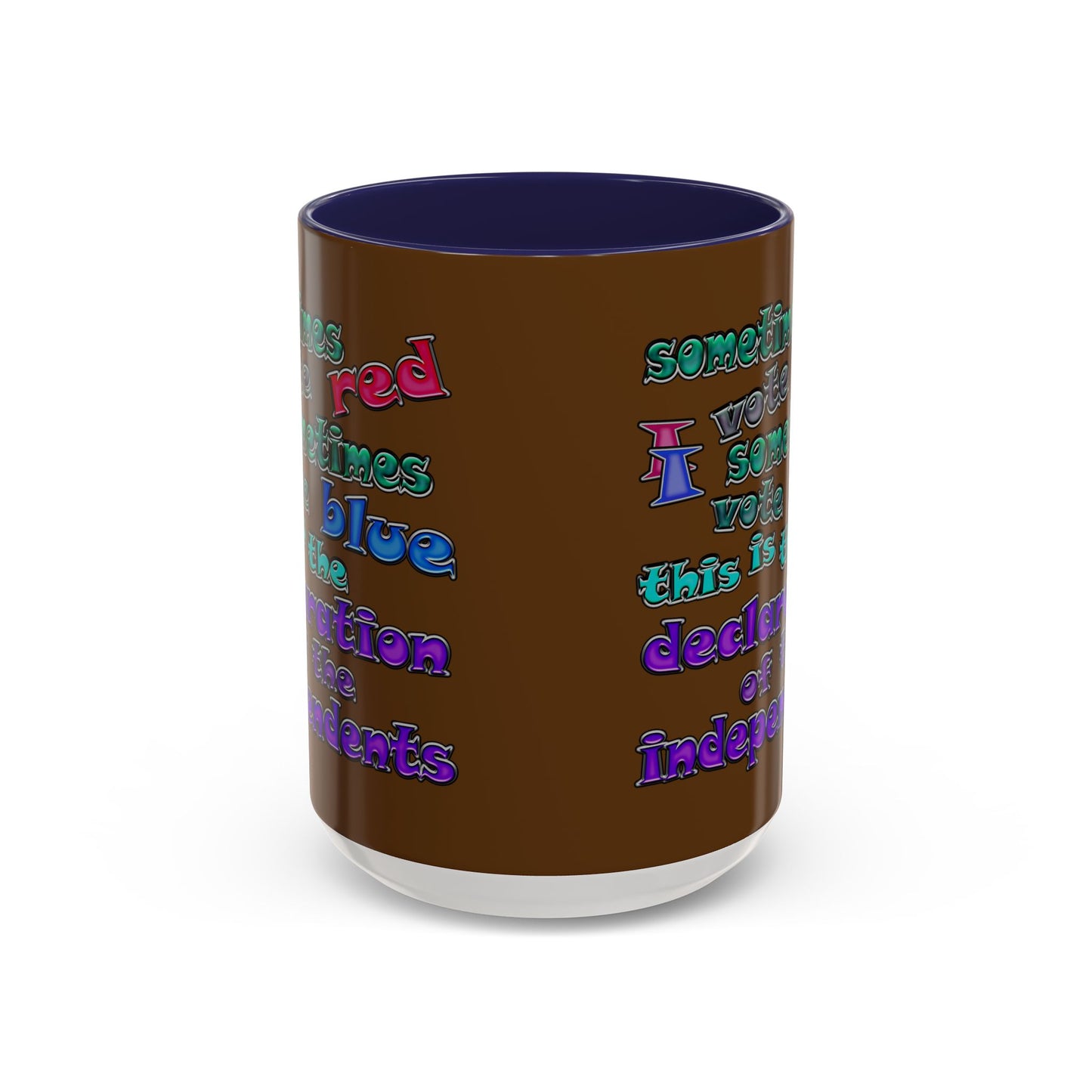 declaration of the independents - Accent Mug (brown)