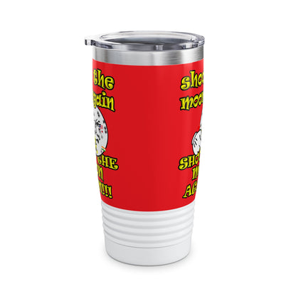 shoot the moon again - Ringneck Tumbler, 20oz (red)