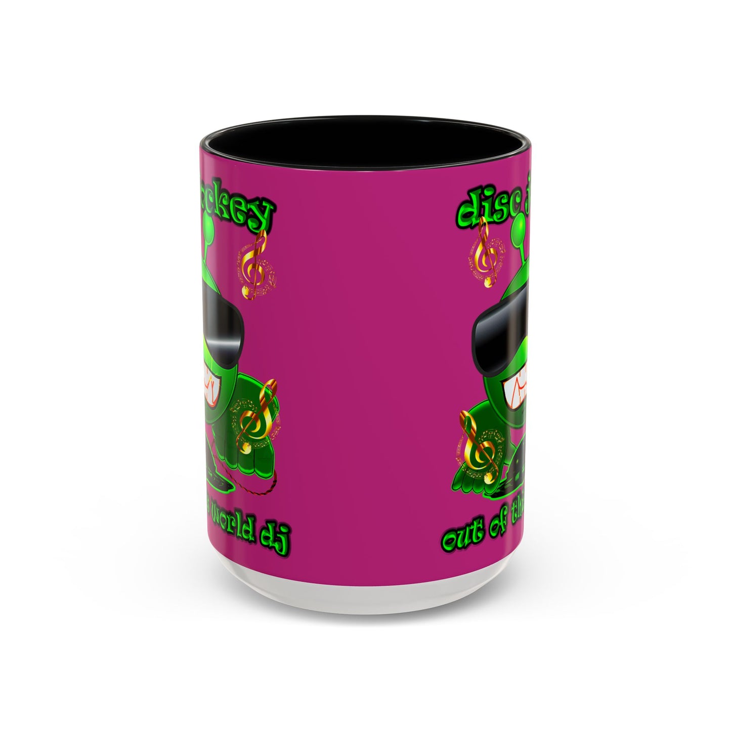 disc jockey - Accent Mug (pink)