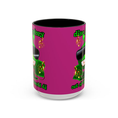 disc jockey - Accent Mug (pink)