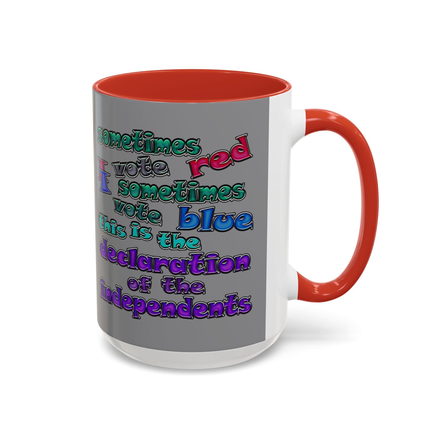 declaration of the independents - Accent Mug (grey)