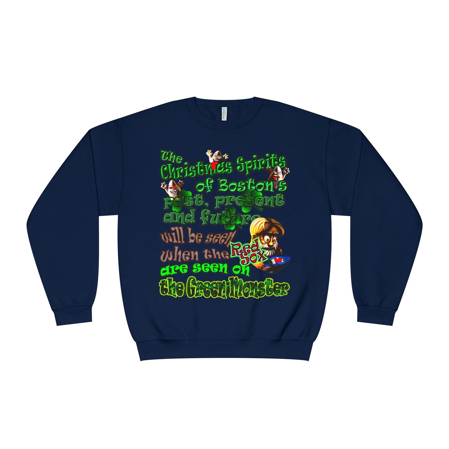 christmas spirits of boston - Unisex NuBlend® Crewneck Sweatshirt