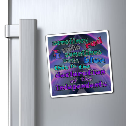 declaration of the independents - Magnets - (grey-pink wave)