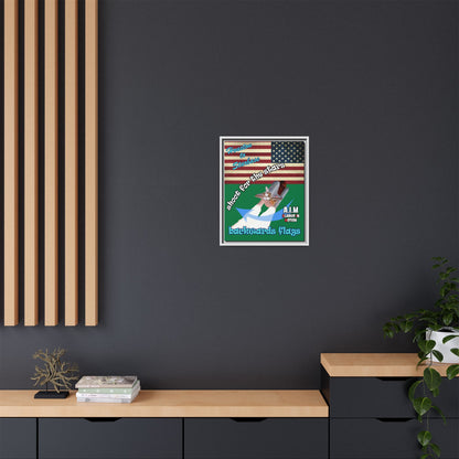 shoot for the stars - framed canvas art (dark green)