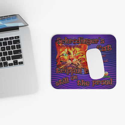 schrodinger's cat - Mouse Pad (Rectangle) (purple wave)