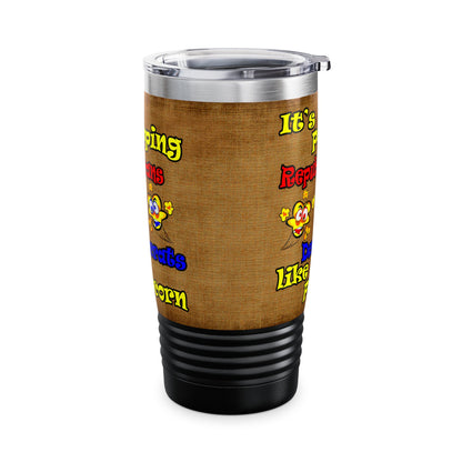 popping like popcorn - Ringneck Tumbler, 20oz (brown papyrus)