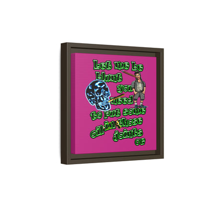 og - framed canvas art (pink)